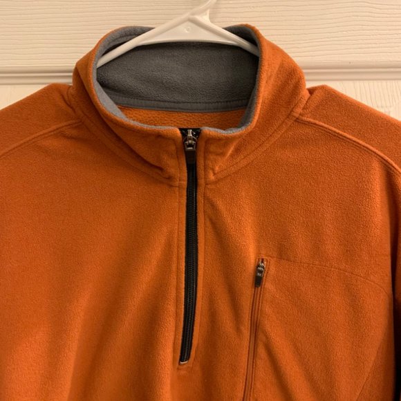 Eddie Bauer High Route Grid Fleece 1/2 Zip Mock Neck Men’s Size L - Picture 2 of 5
